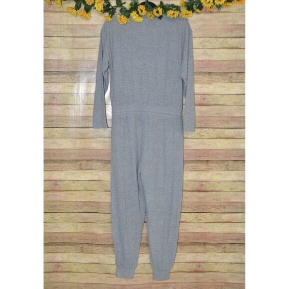 Another Love Yasmine One Piece Jumpsuit Size M Long Sleeve Neutral Casual Comfy - Picture 6 of 9